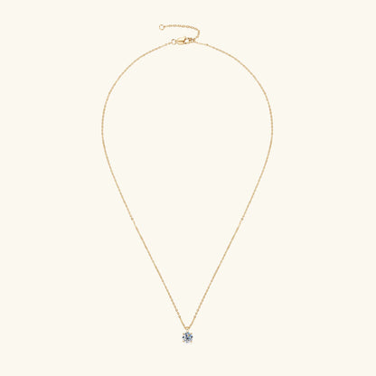 Moissanite Solitaire Drop Necklaces