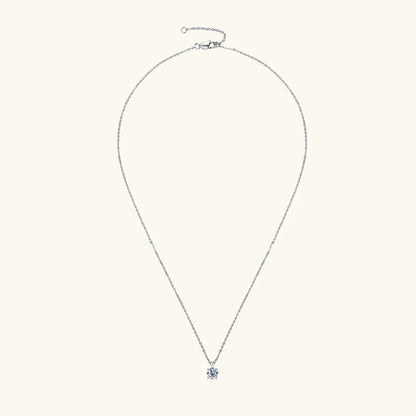 Moissanite Solitaire Drop Necklaces